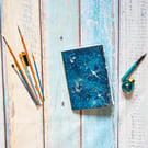 A5 Artists’ Sketchbook, Khadi Paper, Wild Mallow Original Cyanotype Cover 91