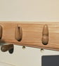 Unique Wall Orchids Oak Coat Rack - Image 8