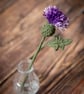 Thistle Flower Crochet Bookmark (frost colour palette) - Image 2