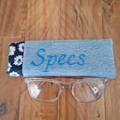 Handmade Upcycled Denim 'Specs' Glasses Case