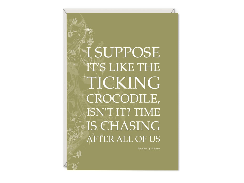 Peter Pan 'Ticking Crocodile' Greetings Card