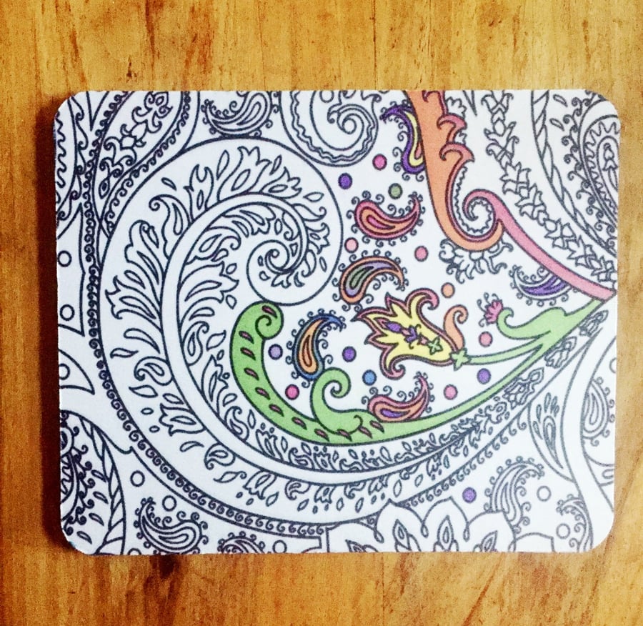 Adult Colouring Mousepad  Placemats