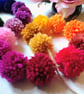 Wool Pompom Garland, Rainbow Colours, Eclectic Bohemian Interiors