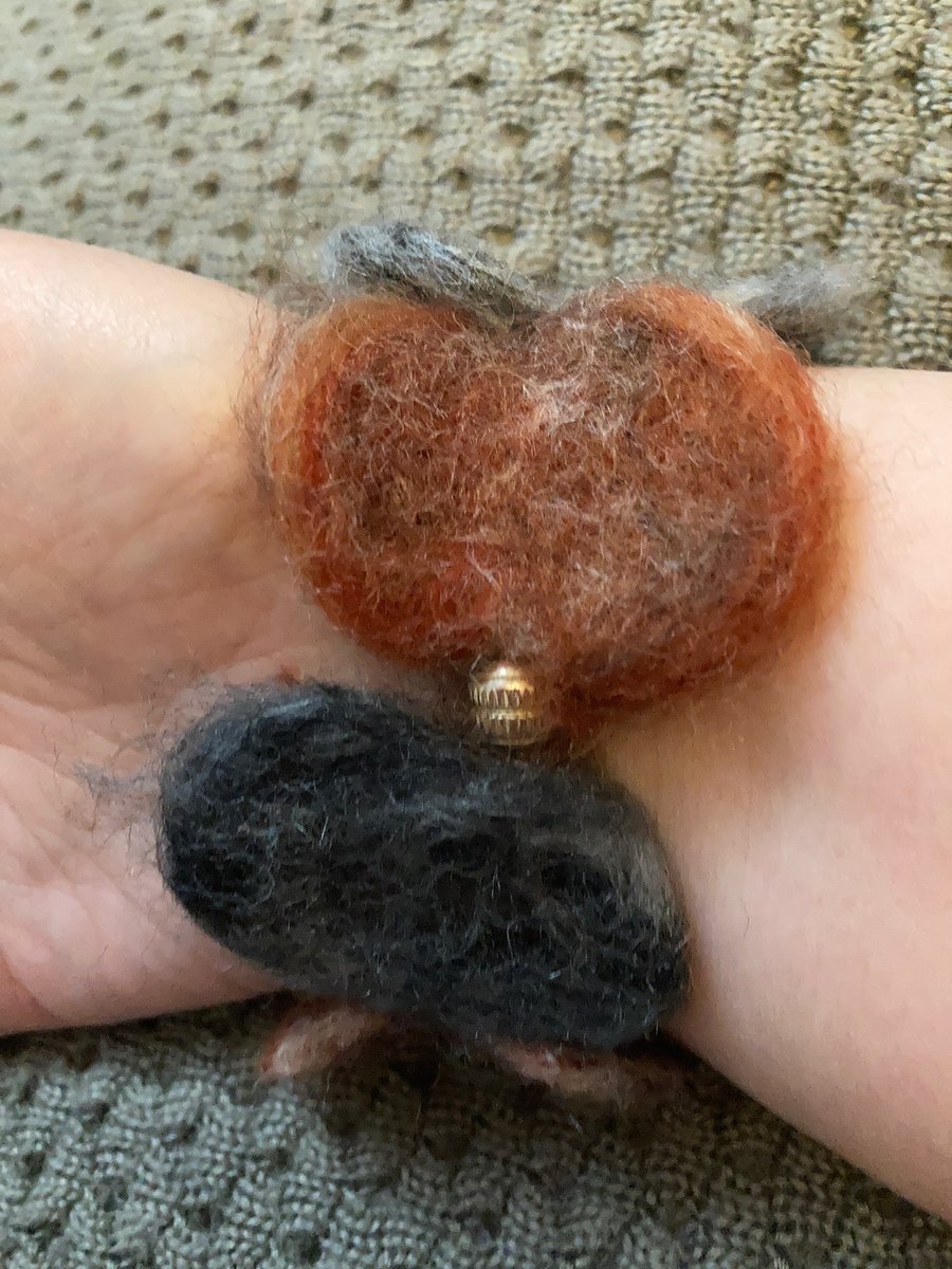 Hand felted bracelet 