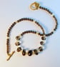 Smoky Quartz Necklace With Yellow Swarovski Crystals - Handmade In Devon - Image 6