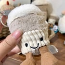 Cute Plush Coffee Cup Doll Keychain – Soft Bag Charm & Key Pendant