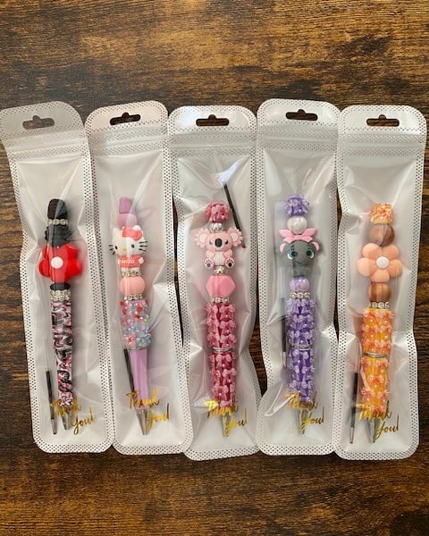Kiddies Beaded Pens (includes one refill)
