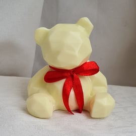 Gorgeous White Chocolate Resin Bear - Keepsake Gift.