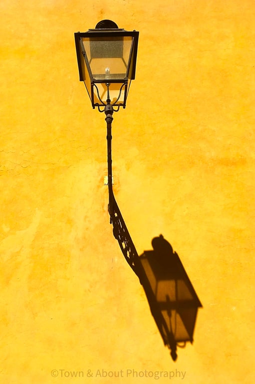 Street Light in Silhouette, Florence, Italy