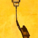 Street Light in Silhouette, Florence, Italy