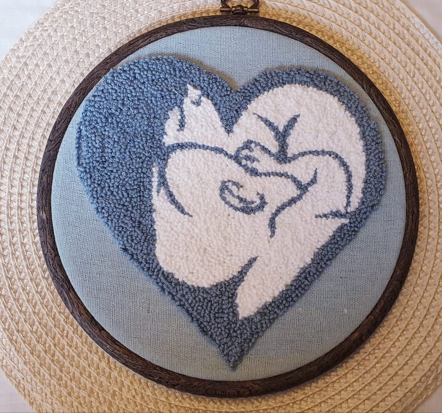 Breastfeeding Wall Art Needle Punch Embroidery