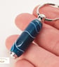 Handcrafted Acrylic Keyring Turned and polished with quality 'Chrome' fixings - 