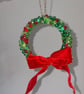 Handmade christmas decoration wreath bauble