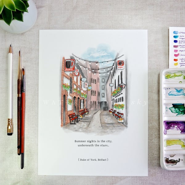The Duke Of York Belfast Pub Art Print
