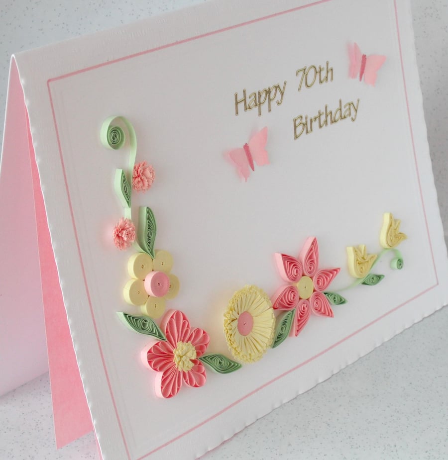 70th birthday card