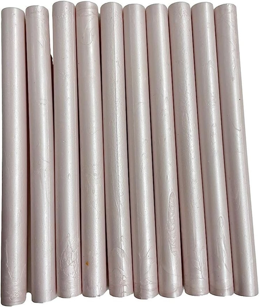10pcs Champagne Pearl Shimmer Glue Gun Sealing Wax Sticks for Wax Seal Stamping