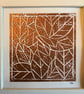 Copper leaves Lino print - Image 3
