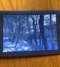 Handmade photo card of snowy trees 'Snow slope' 