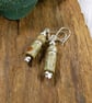 Earrings, Sterling Silver and Unakite and Jasper Droppers - Image 2