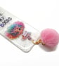 Handmade Bookmark in Pearl White with Ghost and Rainbow Girl - Image 8