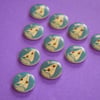 15mm Wooden Sailing Boat Buttons 10pk Nautical Sea Ship Yacht (SNT10)