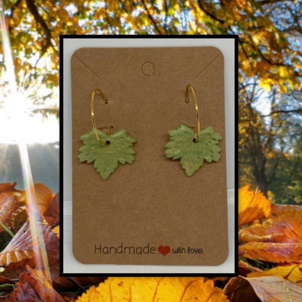 Outlet Fallen maple leaf hoops