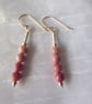 Rhodochrosite & Sterling Silver Earrings - Image 3