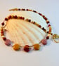 Mookaite Necklace With Pink Swarovski Crystals - Handmade In Devon - Free UK P&P - Image 2