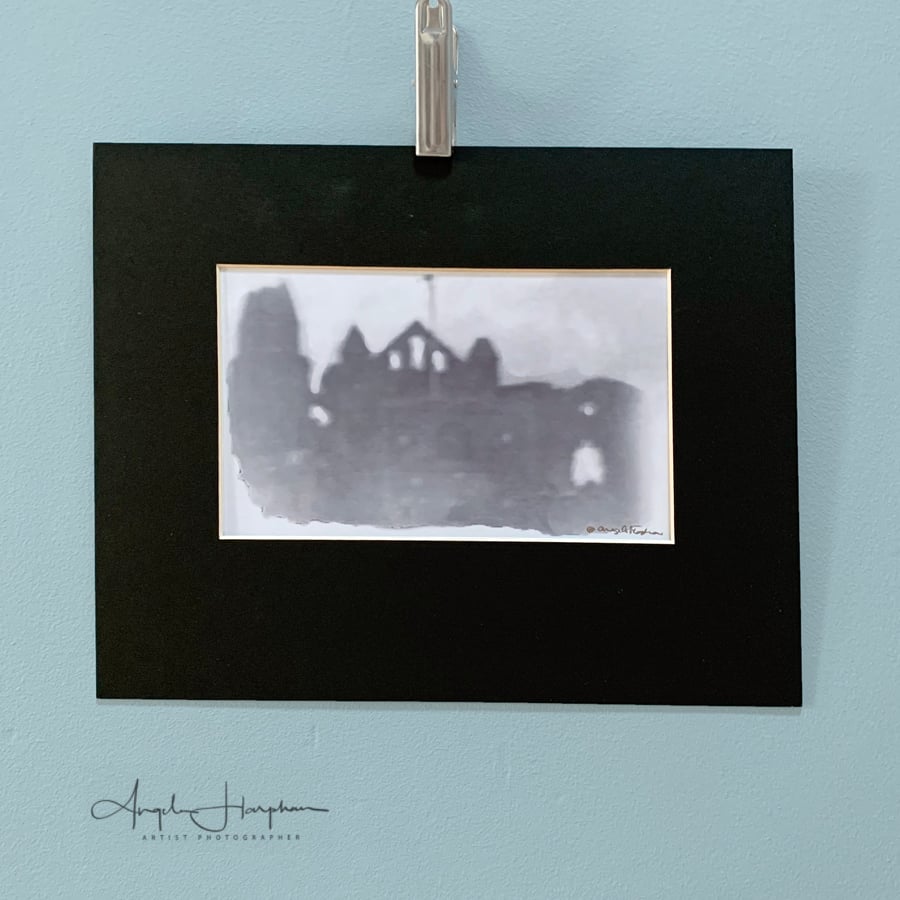 Photo Gothic Whitby Abbey Aged Effect Fine Art