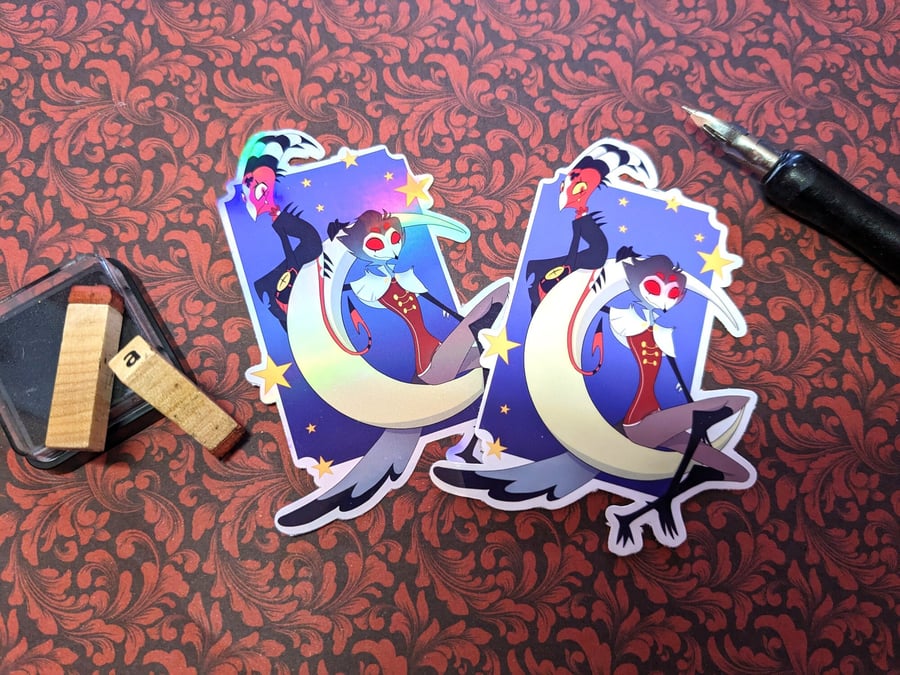 Stolitz - Blitzo and Stolas Translucent or Holo Sticker