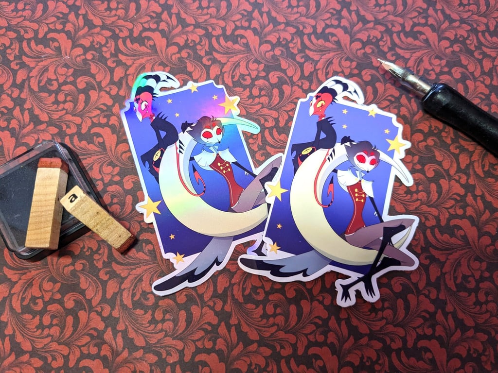 Stolitz - Blitzo and Stolas Translucent or Holo Sticker