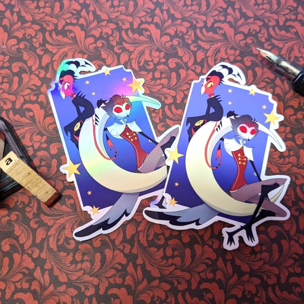 Stolitz - Blitzo and Stolas Translucent or Holo Sticker