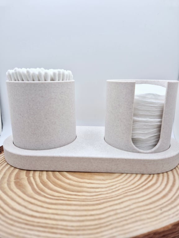 Serenity Cotton Pad & Bud holder - bathroom Organiser