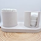 Serenity Cotton Pad & Bud holder - bathroom Organiser