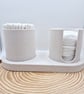 Serenity Cotton Pad & Bud holder - bathroom Organiser