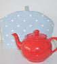 Tea Cosy Blue Polka Dot Light Blue - Image 2