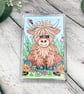 Fridge Magnet - Baby Highland Cow - Acrylic Fridge Magnet  - Image 3