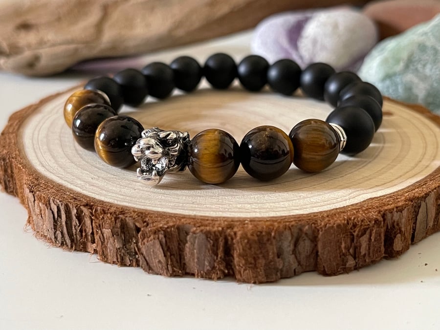 Tiger Head charm Bracelet 