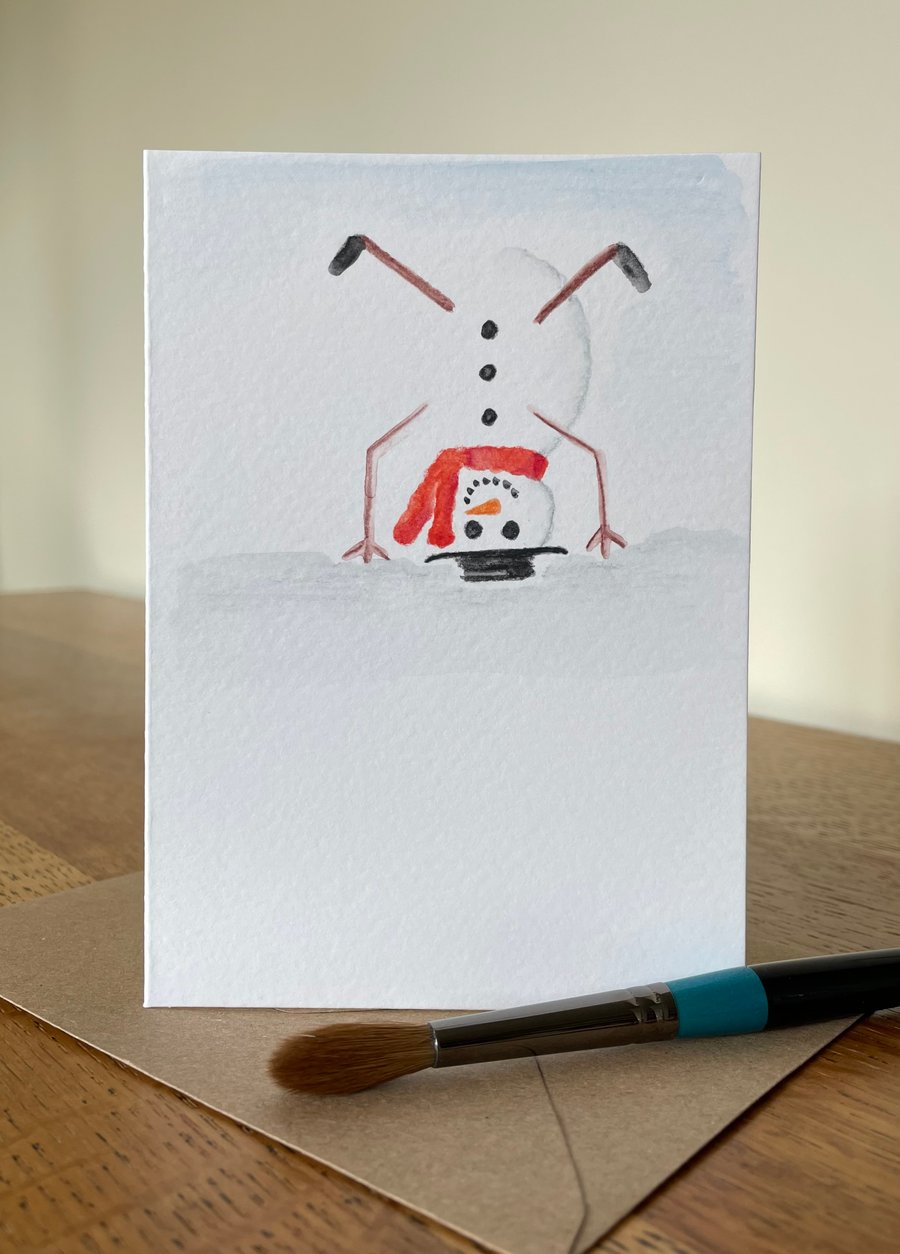 Hand painted Personalised Christmas card