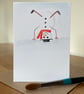 Hand painted Personalised Christmas card - Image 1