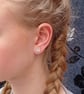 Recycled Sterling Silver Speech Mark Stud Earrings - Book Lover Gift - Image 6