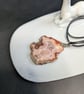 Natural agate slice necklace - Image 2