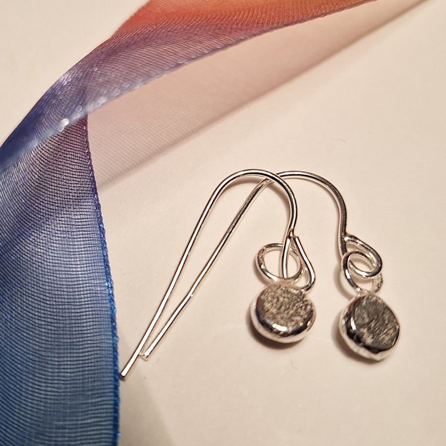 Organic Pebble Drop Earrings