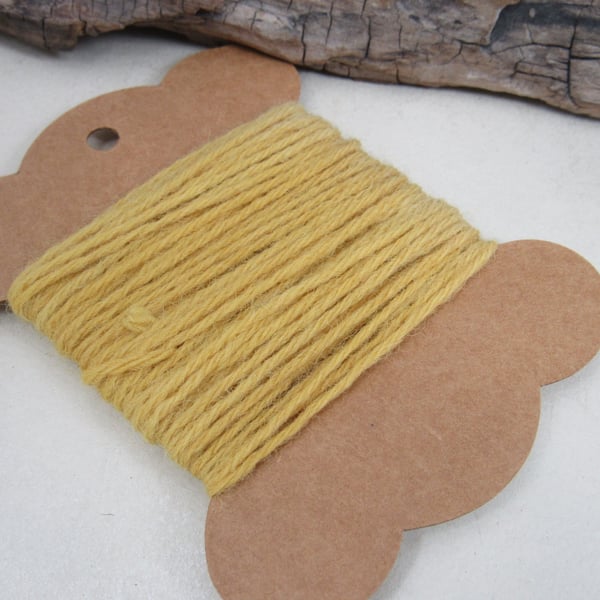 Hand Dyed Natural Chamomile Gold Dye Pure Wool Tapestry Thread