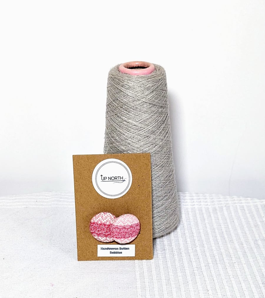 Handwoven Button Hair Bobbles