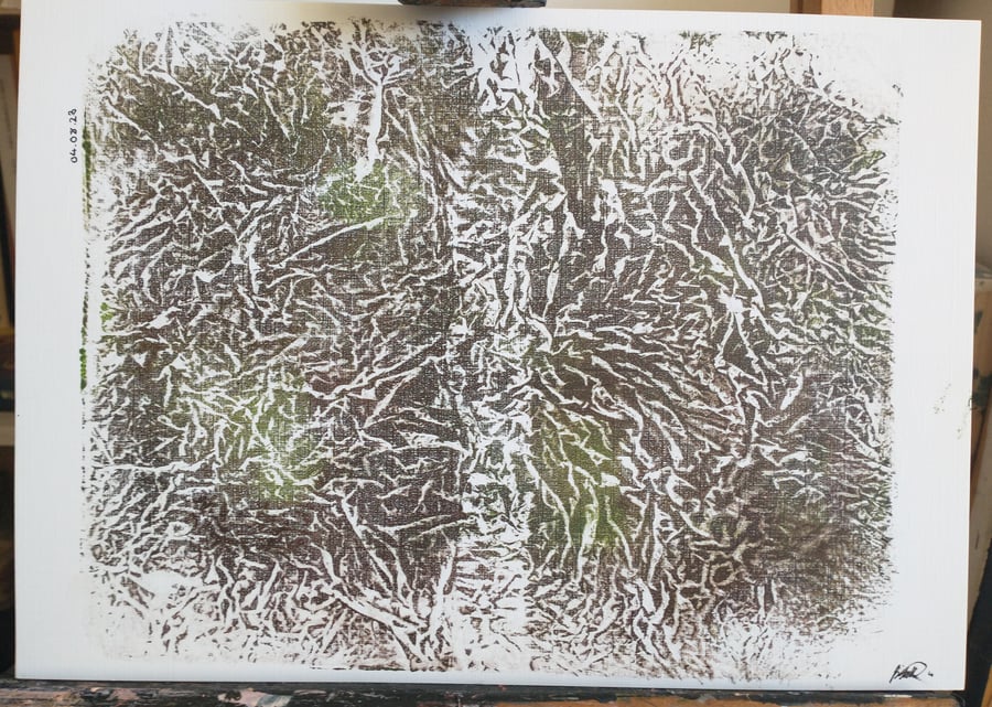 Abstract forest Mountain print