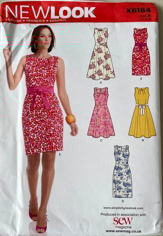 New Look Ladies Dress Pattern K6184 - Uncut