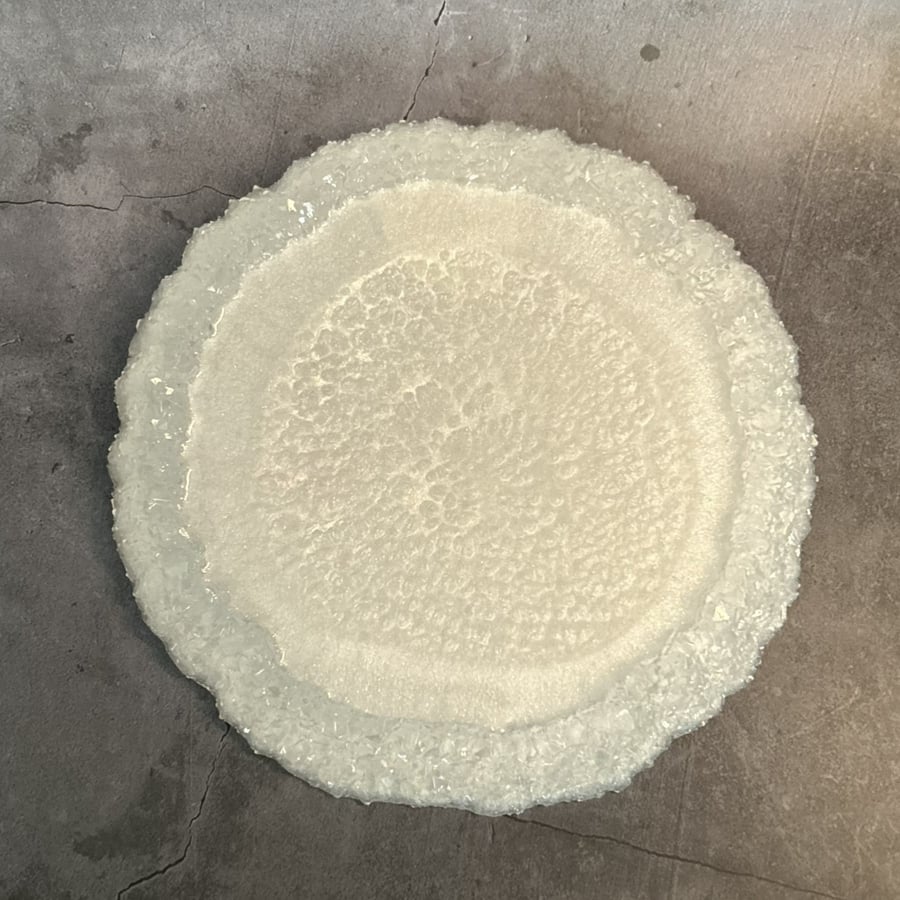 Resin Tray Drusy Edge Geode Catchall, Trinket & Candle Holder - Drusy Dreams