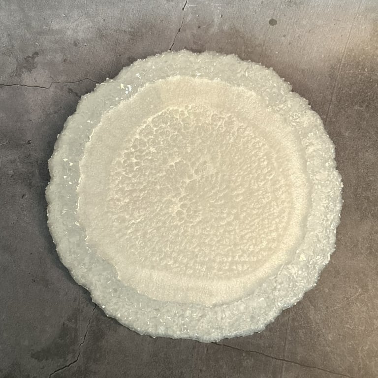 Resin Tray Drusy Edge Geode Catchall, Trinket & Candle Holder - Drusy Dreams