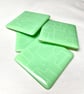 Mint Green Patterned Glass Coaster Set - Image 2